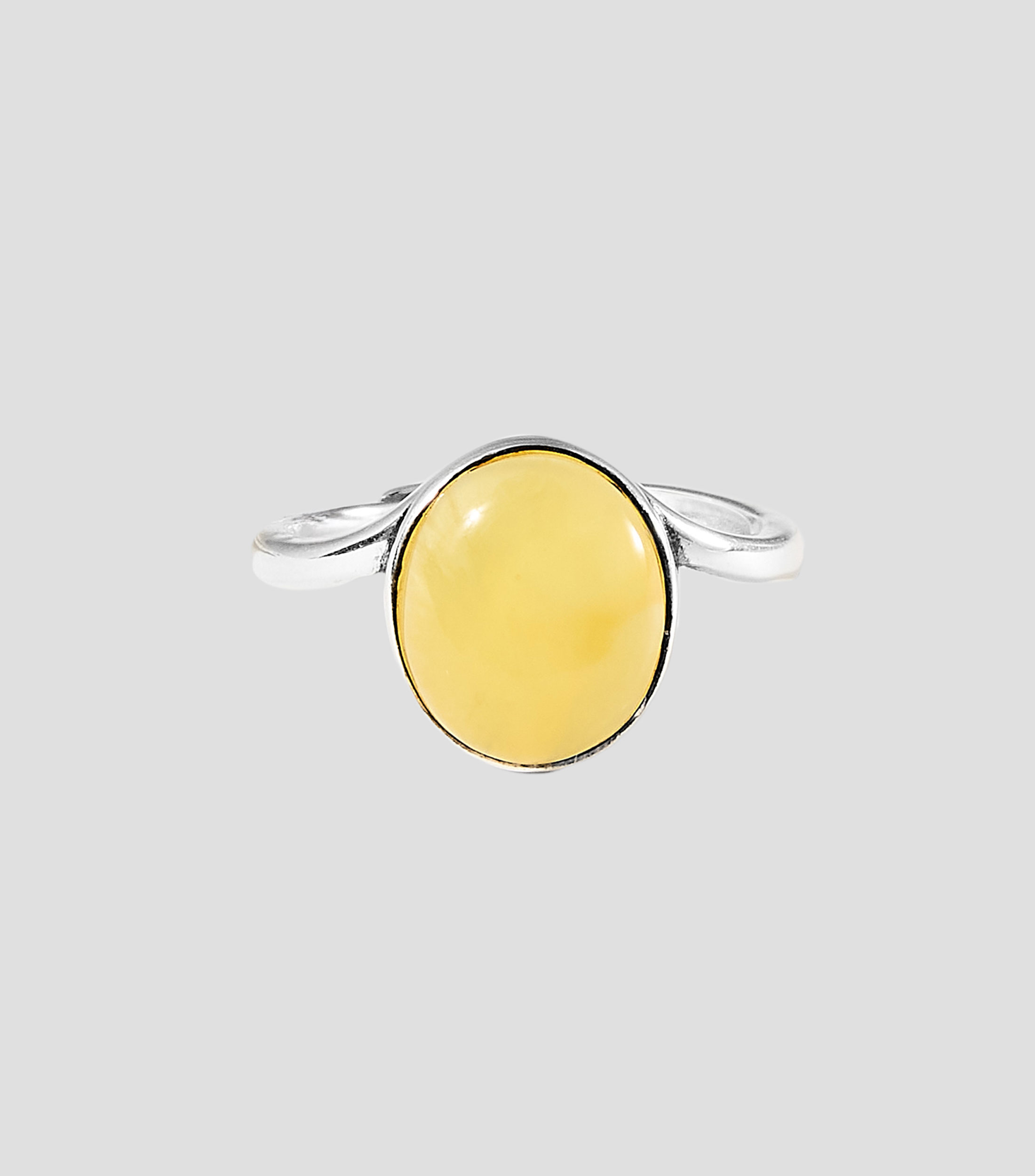 Anillo en Plata .925 con ámbar Mujer